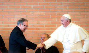 Papa Francesco e padre Teani
